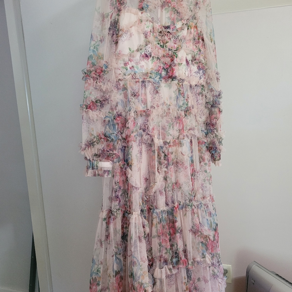 Floral Long Sleeve Maxi Dress - Picture 6 of 10